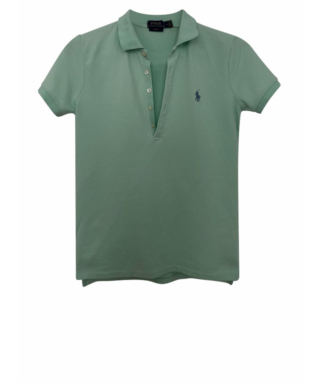 POLO RALPH LAUREN Зеленая хлопковая футболка, фото 1