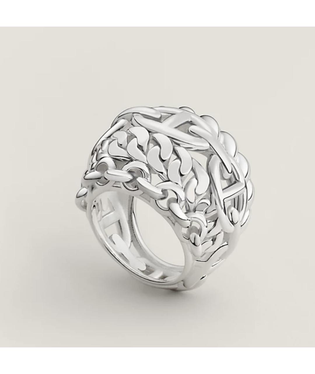 HERMES Серебряное металлическое кольцо, фото 4