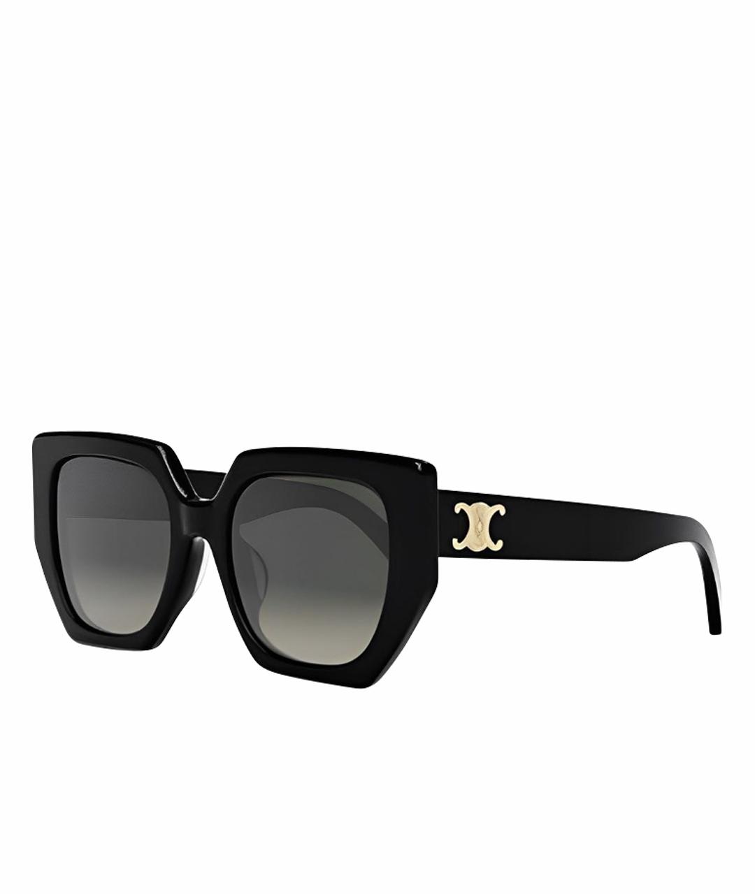 CELINE Черные пластиковые солнцезащитные очки, фото 1