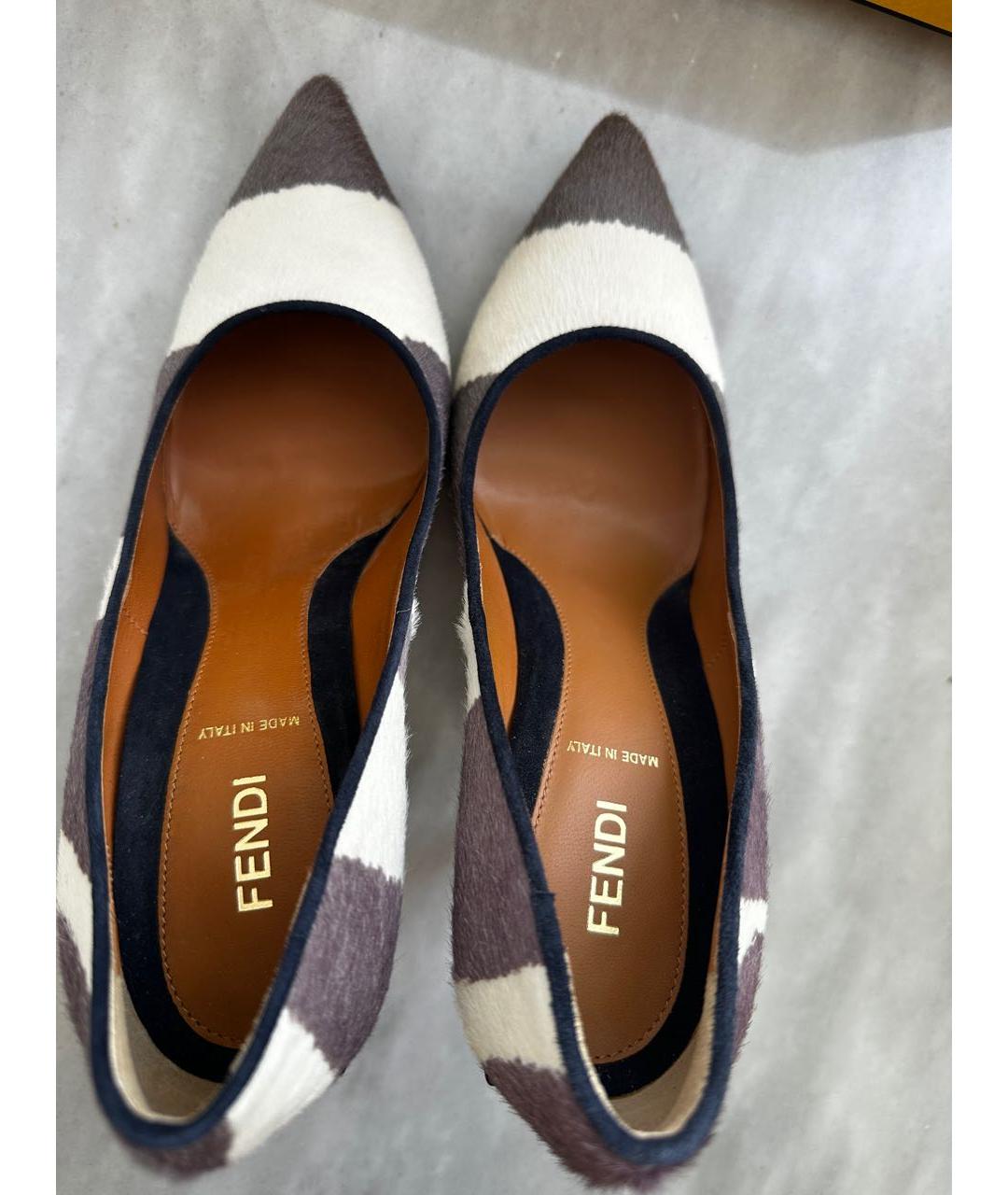 FENDI Мульти кожаные туфли, фото 3