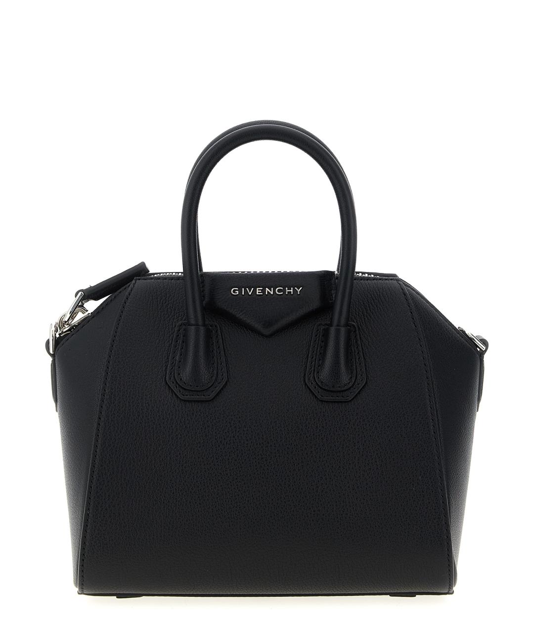 GIVENCHY Черная кожаная сумка тоут, фото 1