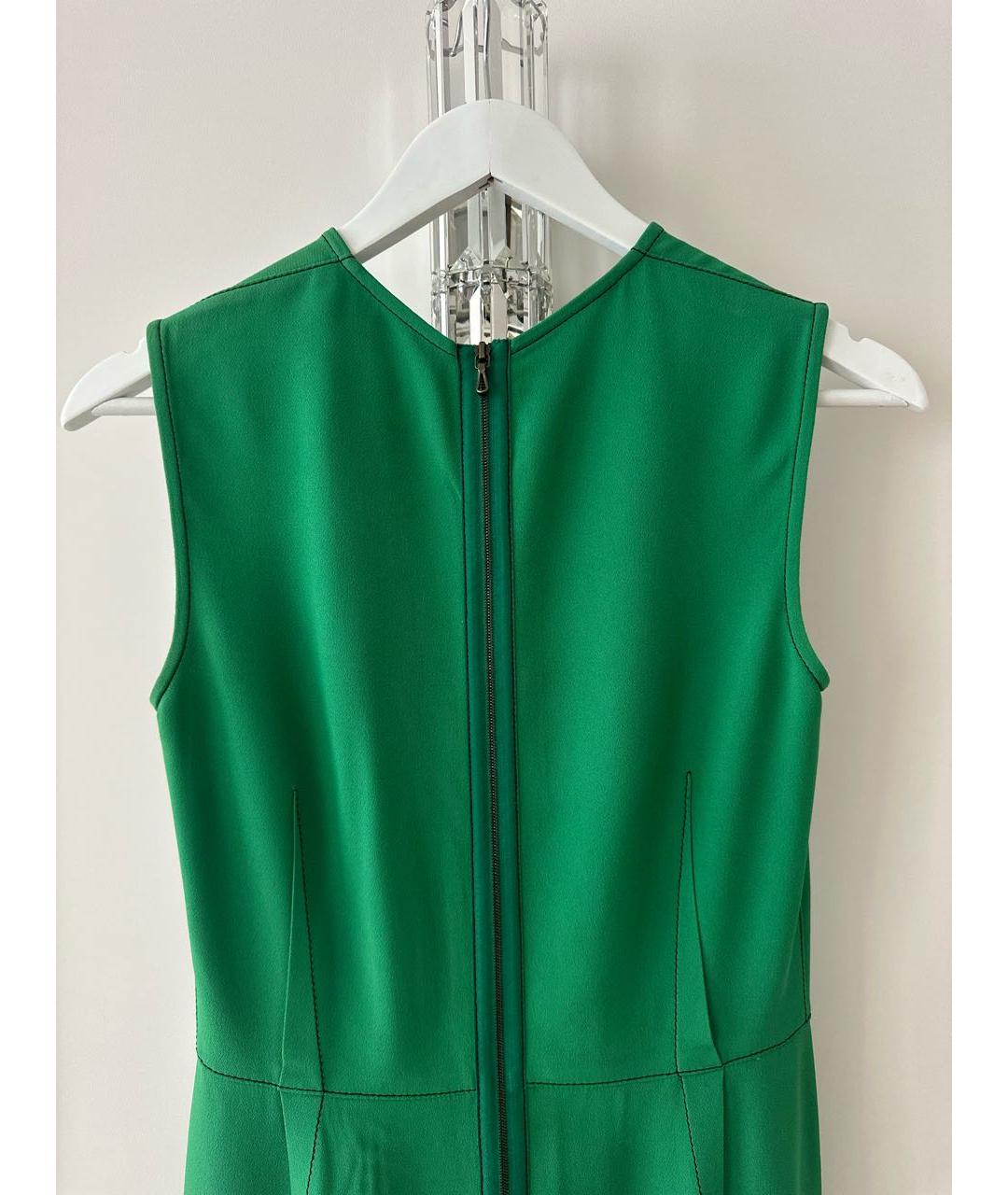 LANVIN Зеленые ацетатное коктейльное платье, фото 3