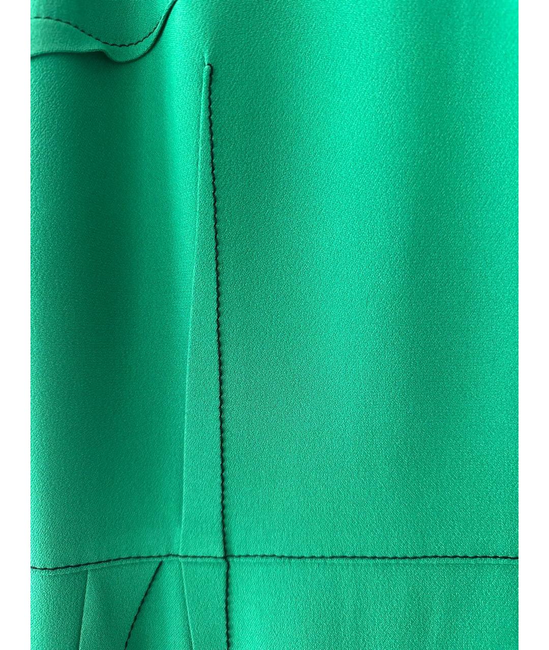LANVIN Зеленые ацетатное коктейльное платье, фото 4