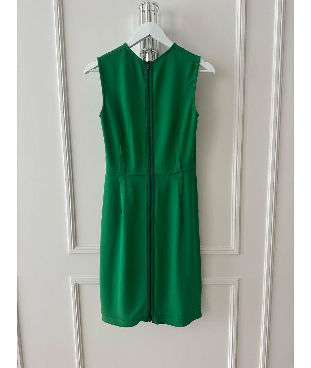 LANVIN Зеленые ацетатное коктейльное платье, фото 2