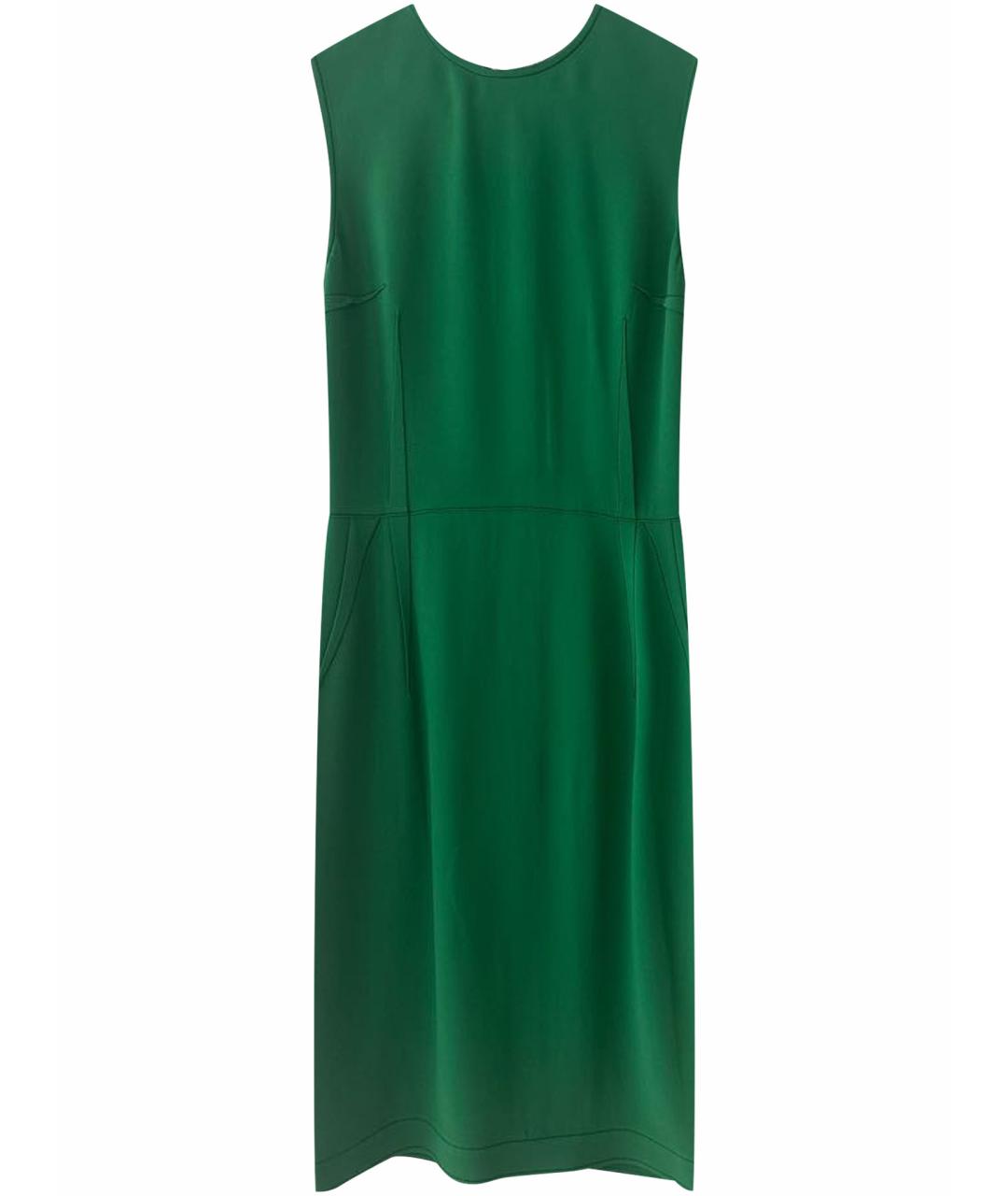 LANVIN Зеленые ацетатное коктейльное платье, фото 1