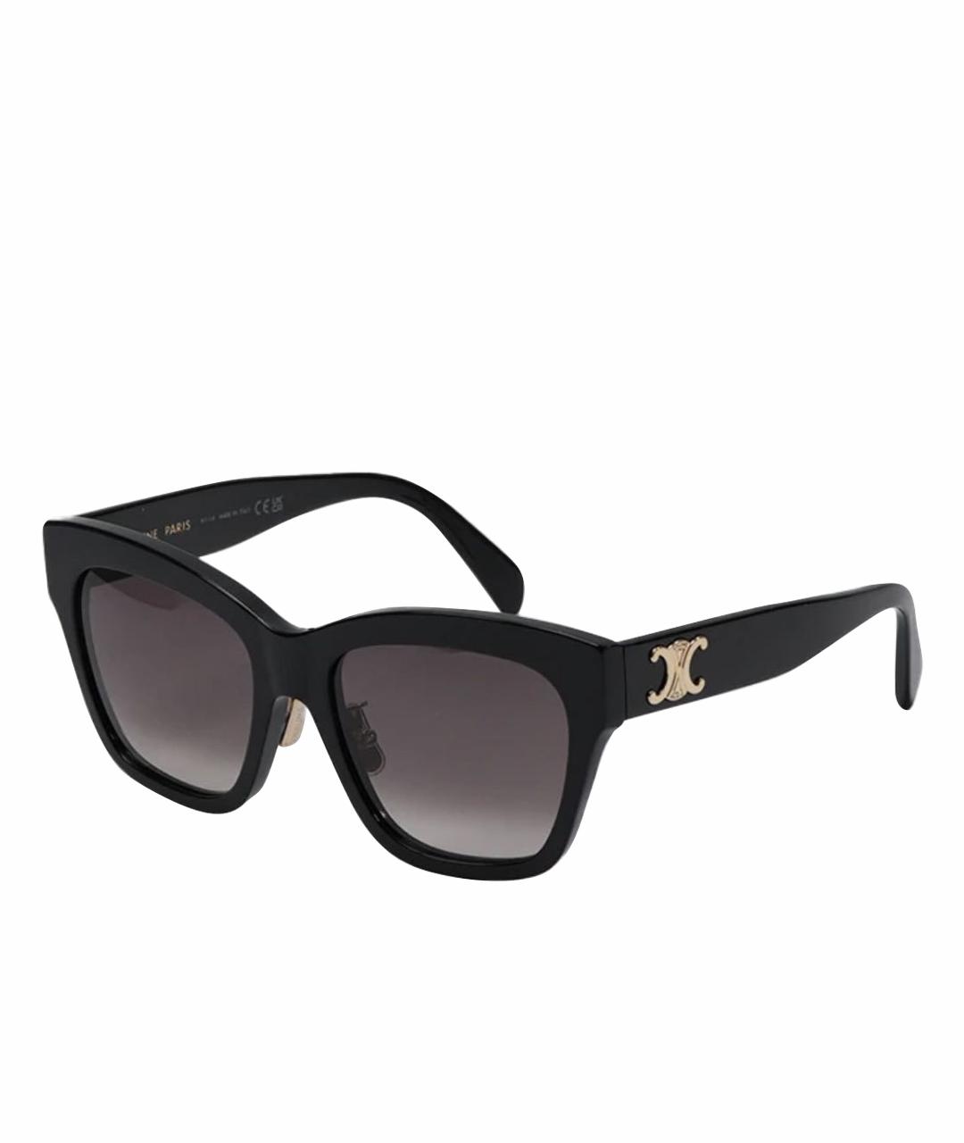 CELINE Черные пластиковые солнцезащитные очки, фото 1