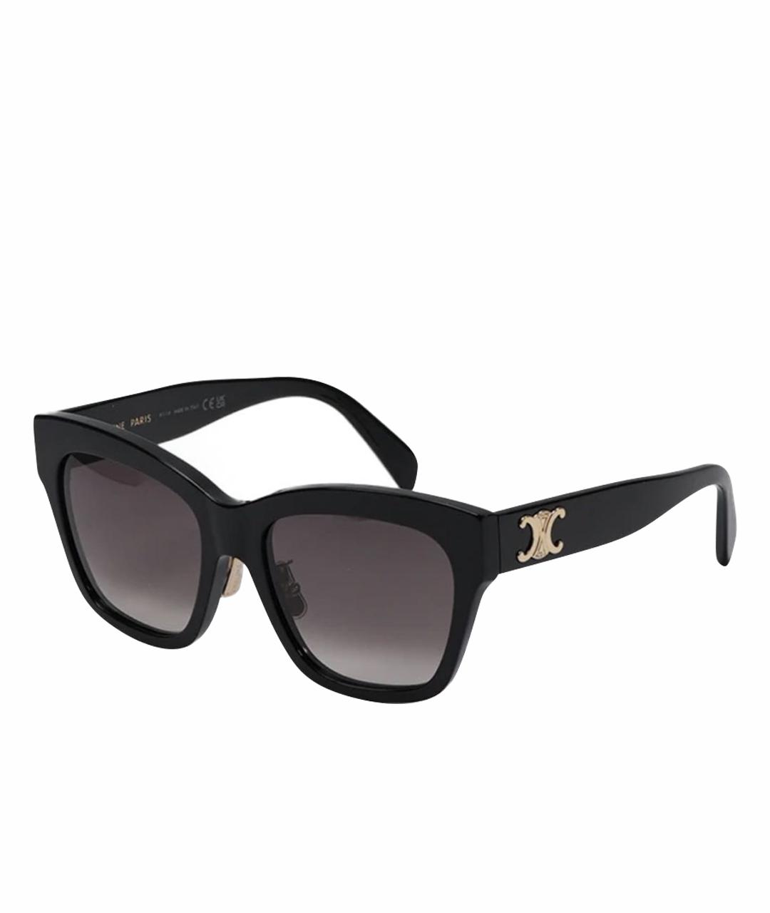 CELINE Черные пластиковые солнцезащитные очки, фото 4