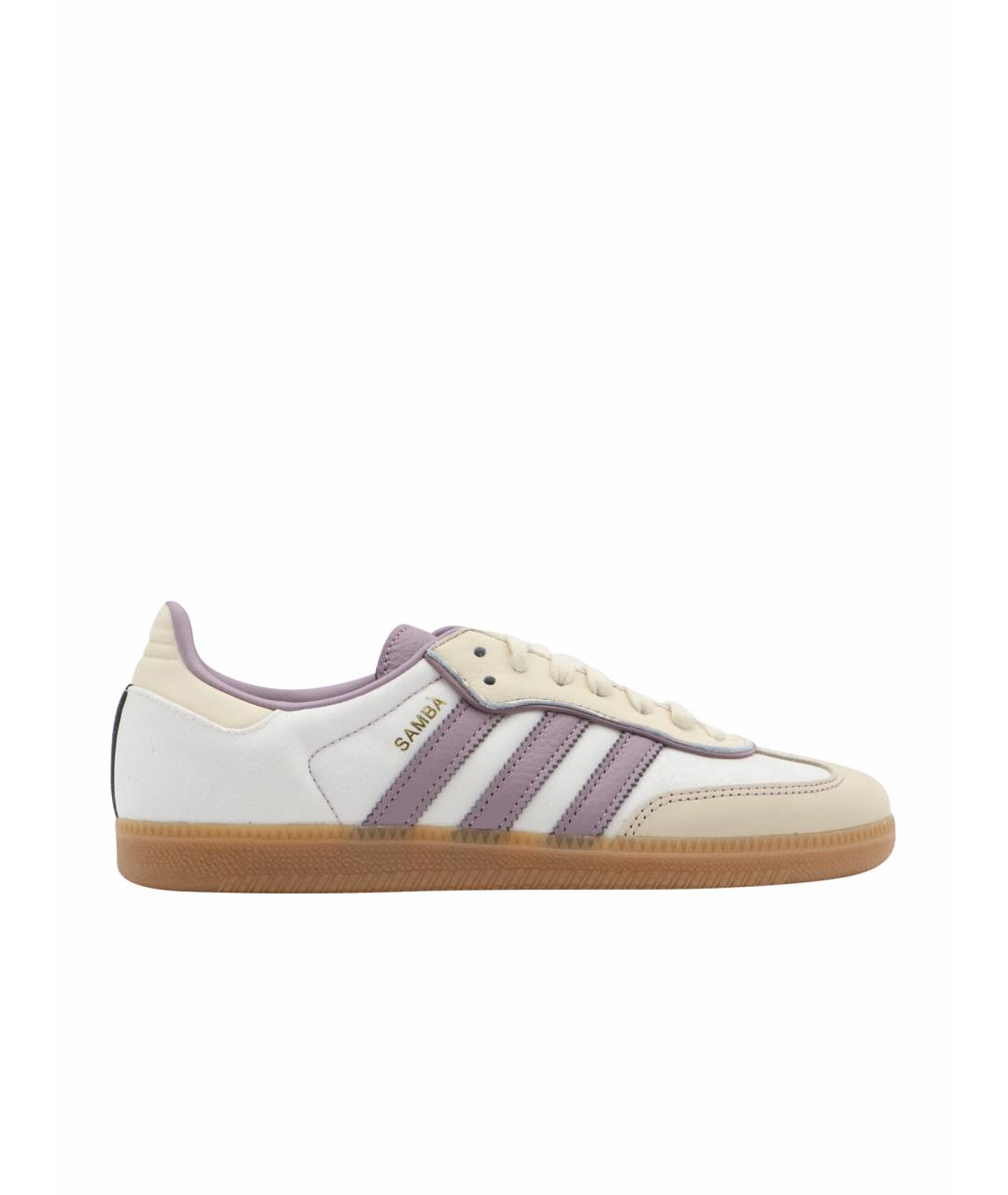 ADIDAS Белые кожаные кеды, фото 1