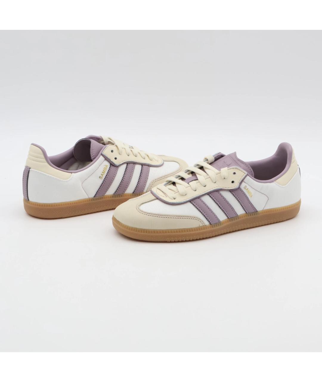ADIDAS Белые кожаные кеды, фото 3