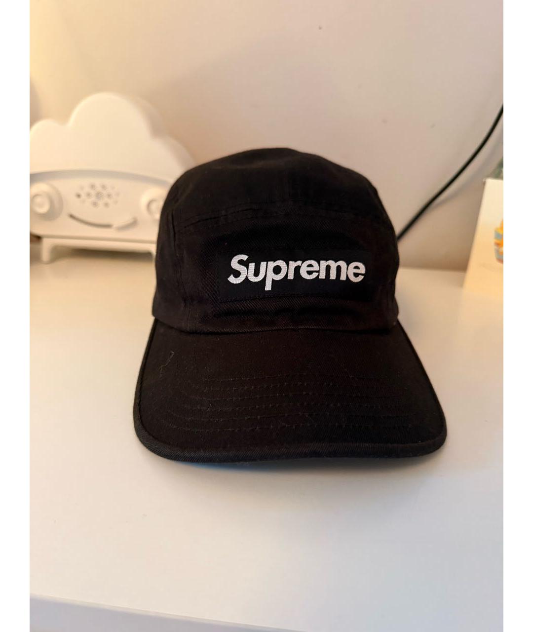 SUPREME Черная хлопковая кепка/бейсболка, фото 6