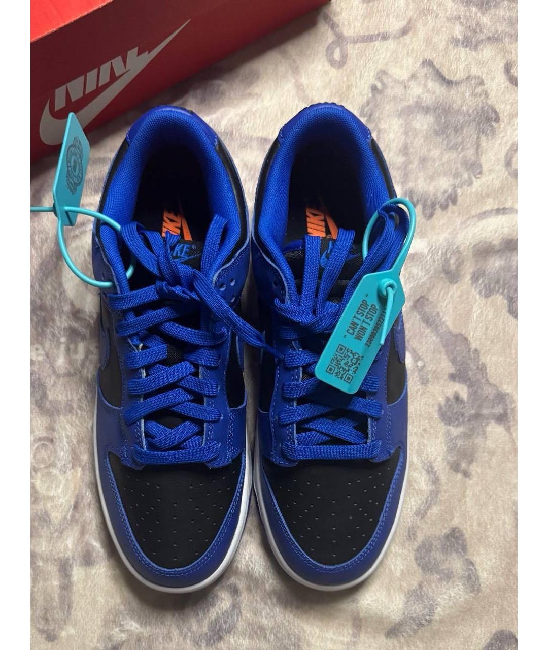 NIKE Темно-синие низкие кроссовки / кеды, фото 4