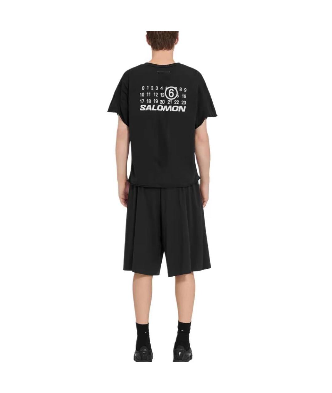 MM6 MAISON MARGIELA Черная футболка, фото 4