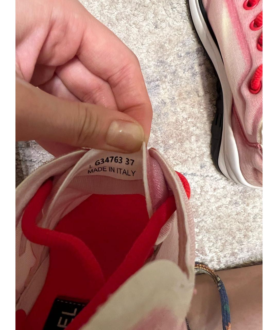 CHANEL Розовые кроссовки, фото 7