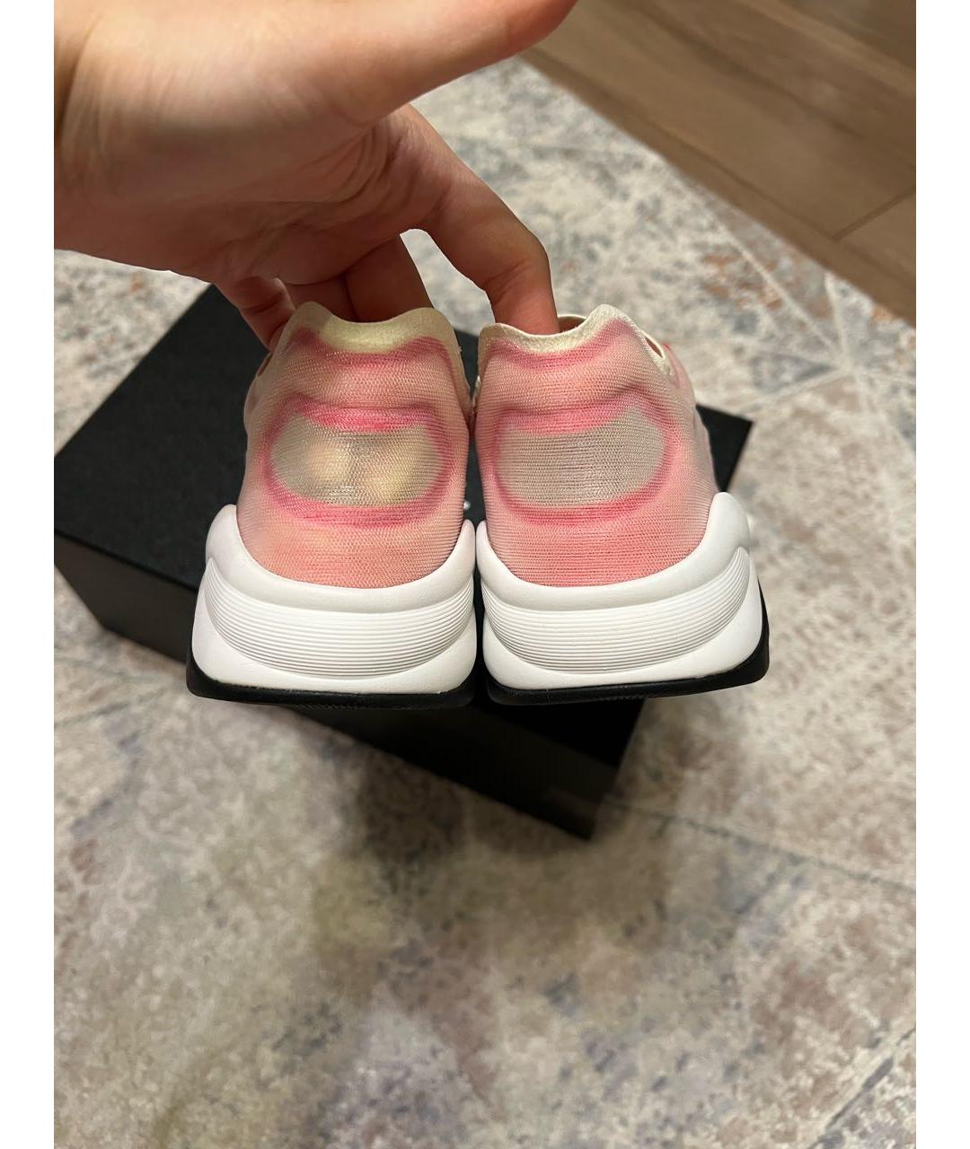 CHANEL Розовые кроссовки, фото 4