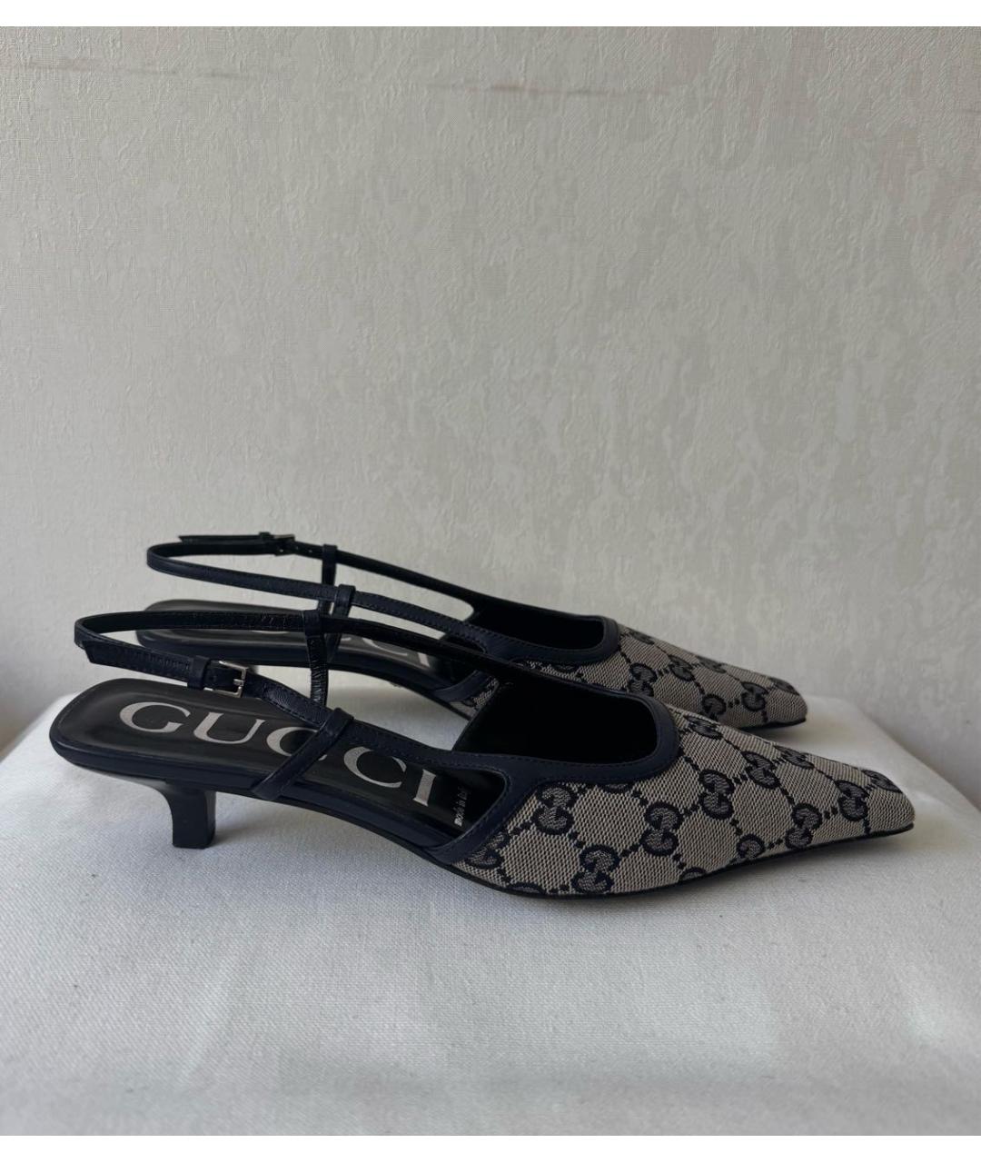 GUCCI Лодочки на низком каблуке, фото 6