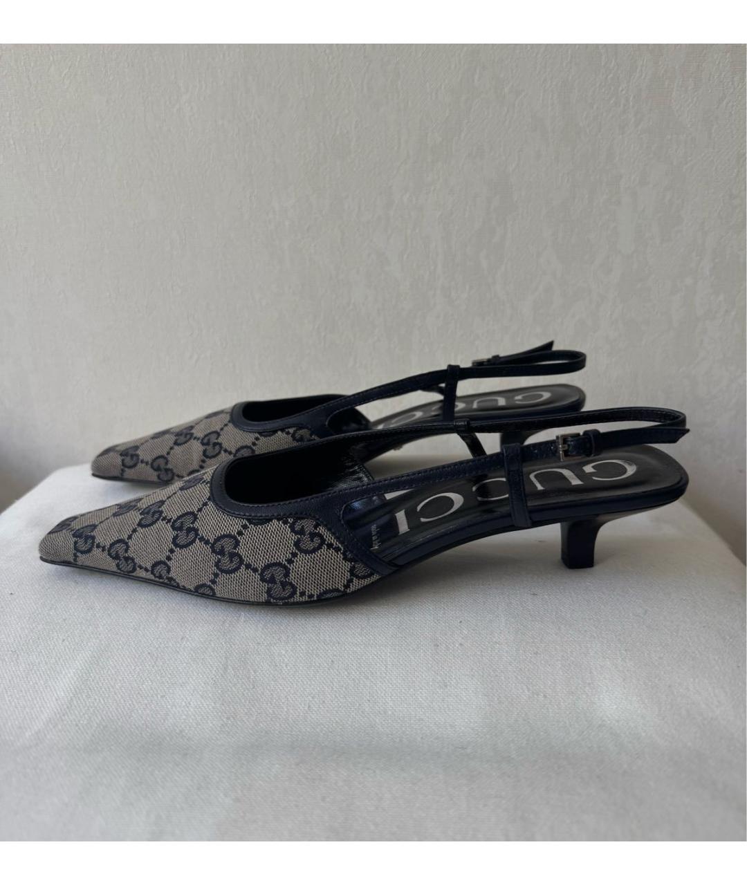 GUCCI Лодочки на низком каблуке, фото 4