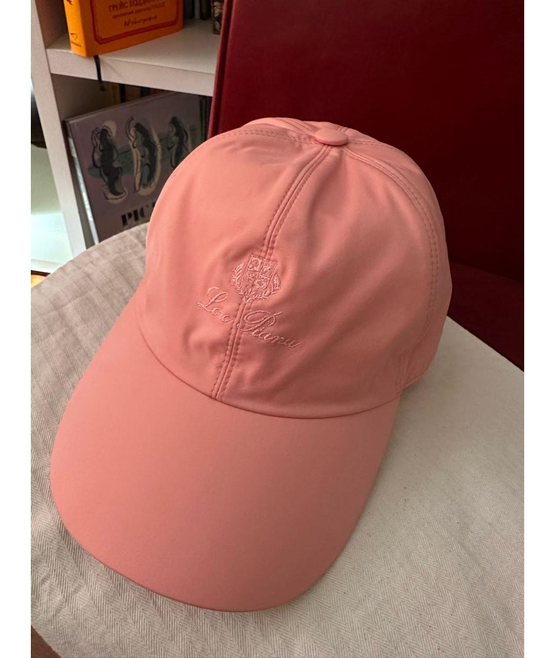 LORO PIANA Розовая кепка, фото 8