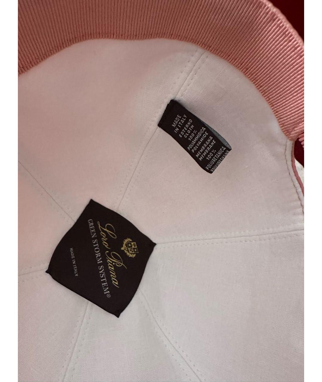 LORO PIANA Розовая кепка, фото 2