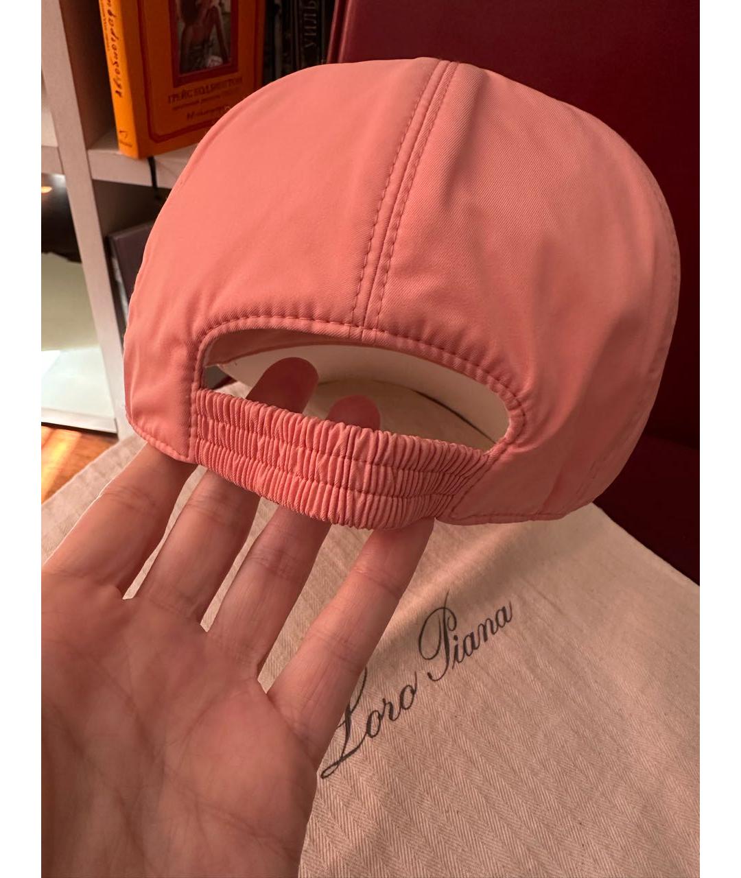 LORO PIANA Розовая кепка, фото 4