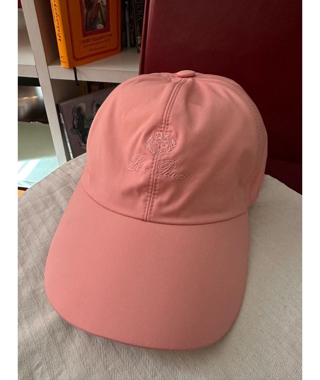 LORO PIANA Розовая кепка, фото 6