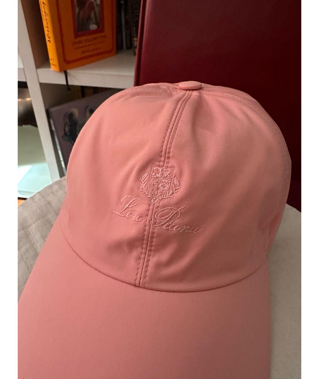LORO PIANA Розовая кепка, фото 5