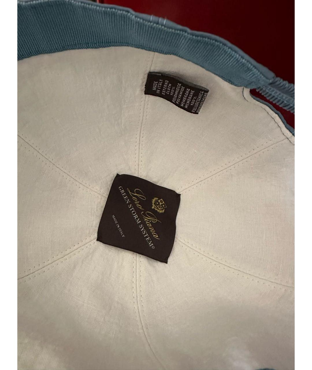 LORO PIANA Голубая кепка, фото 4