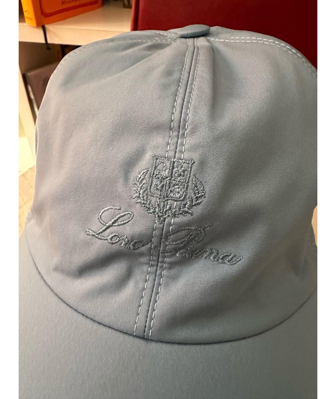 LORO PIANA Голубая кепка, фото 2