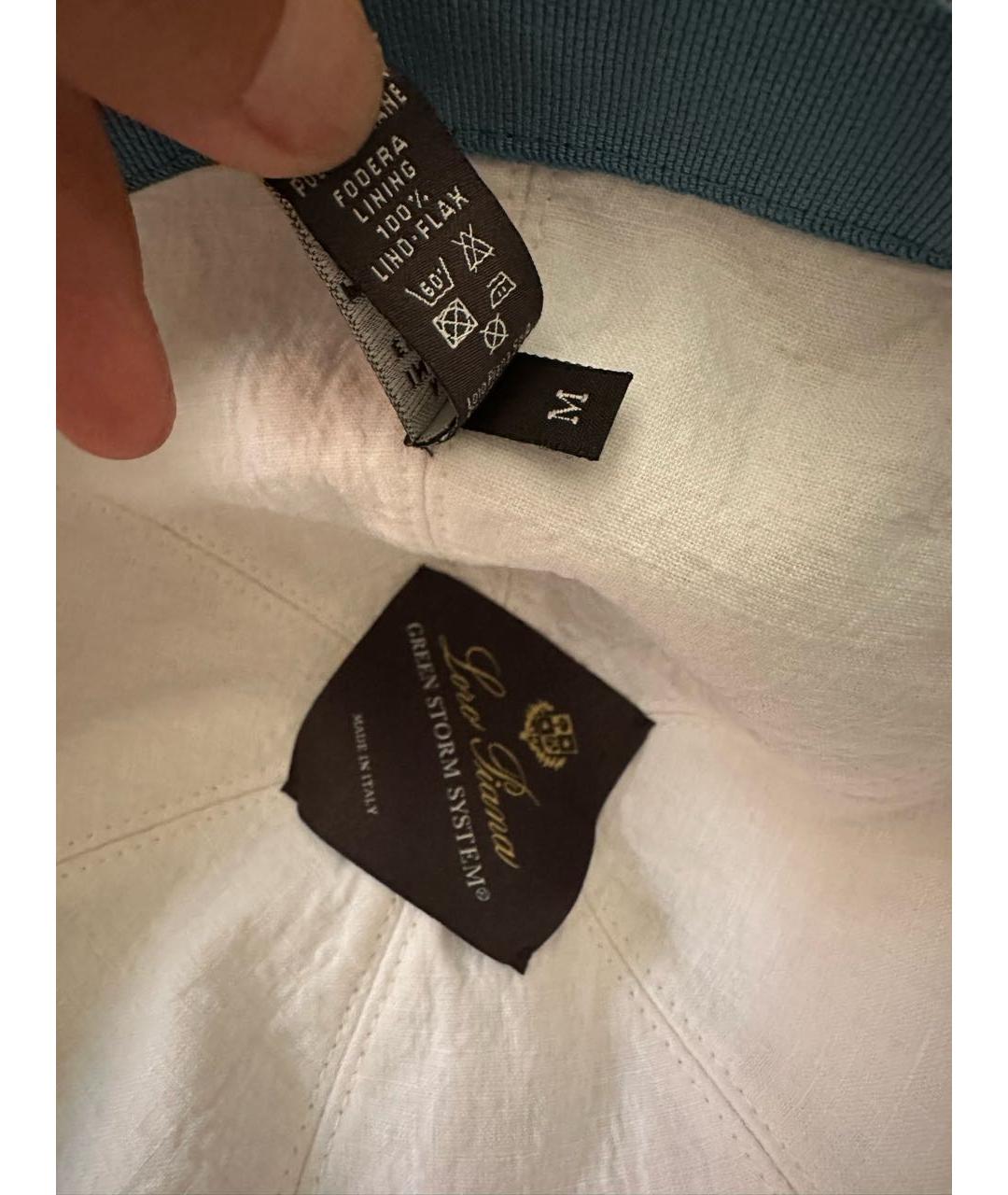 LORO PIANA Голубая кепка, фото 6