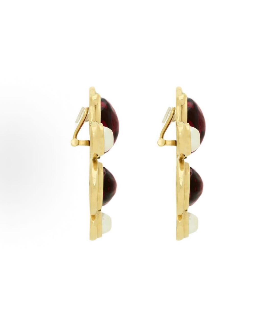 SAINT LAURENT Золотые серьги, фото 3