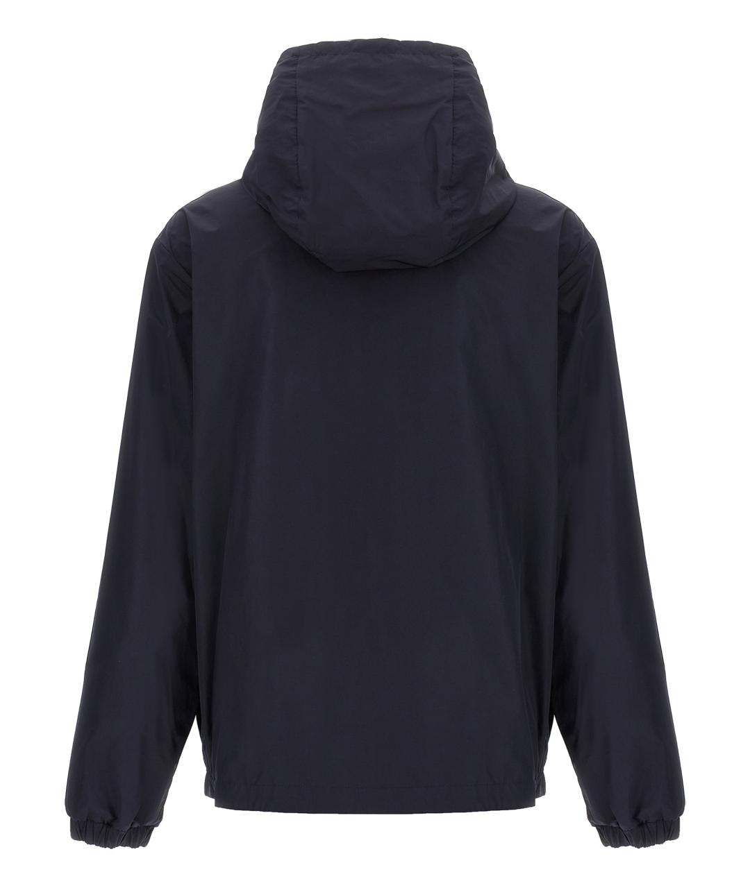 MONCLER Синяя полиэстеровая куртка, фото 2
