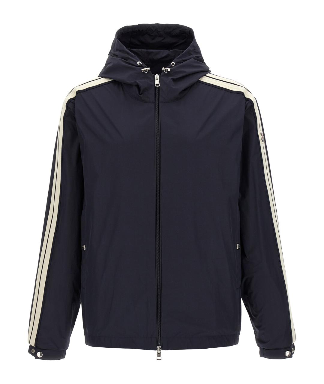 MONCLER Синяя полиэстеровая куртка, фото 1