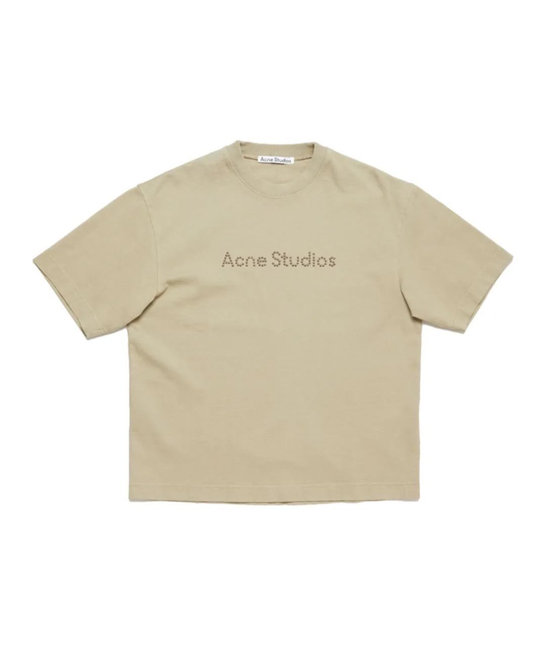 ACNE STUDIOS Горчичная футболка, фото 1