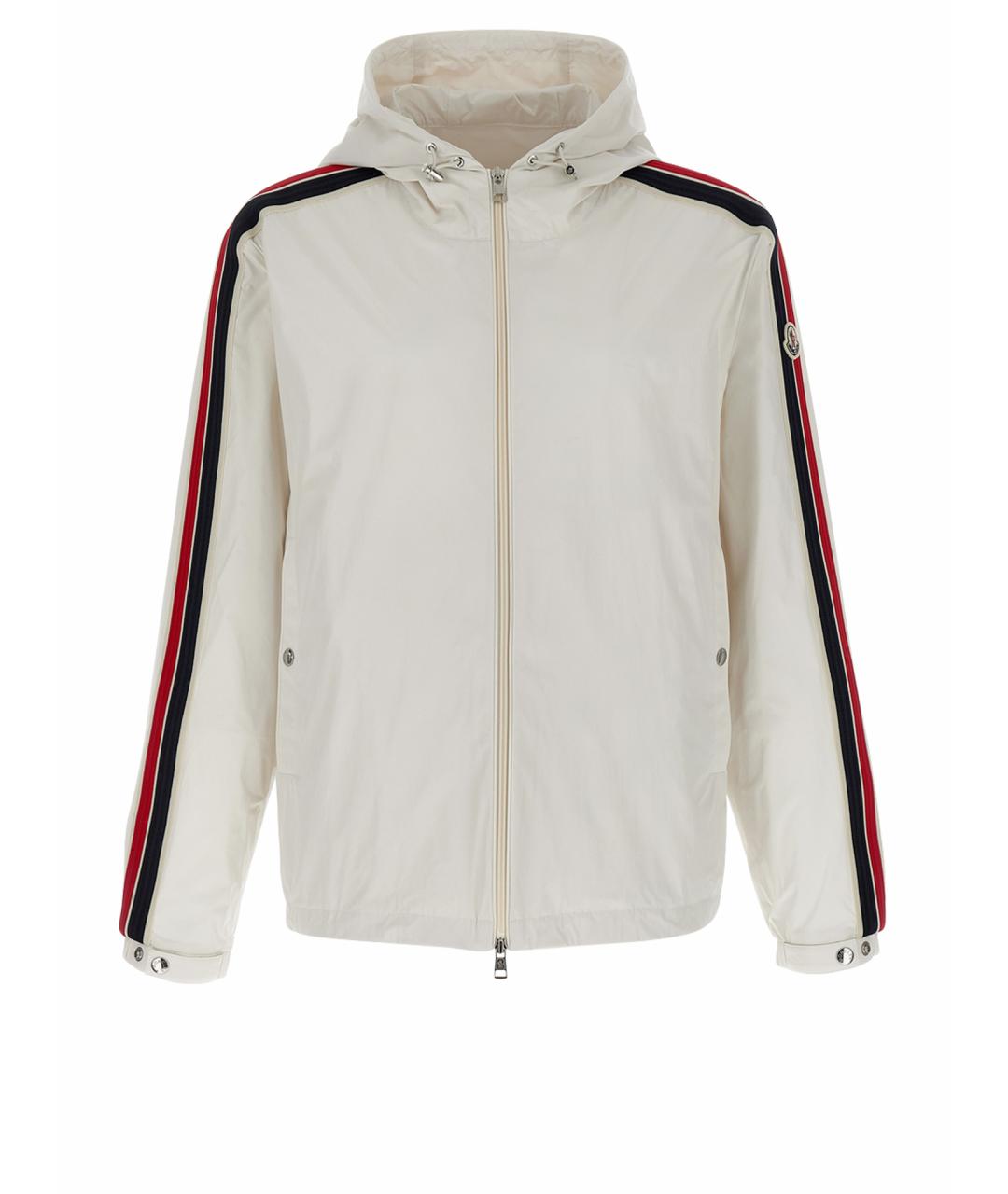 MONCLER Белая полиэстеровая куртка, фото 1