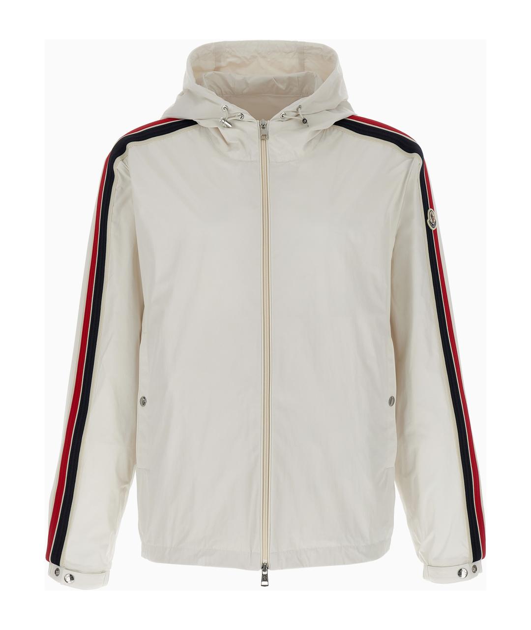 MONCLER Белая полиэстеровая куртка, фото 5