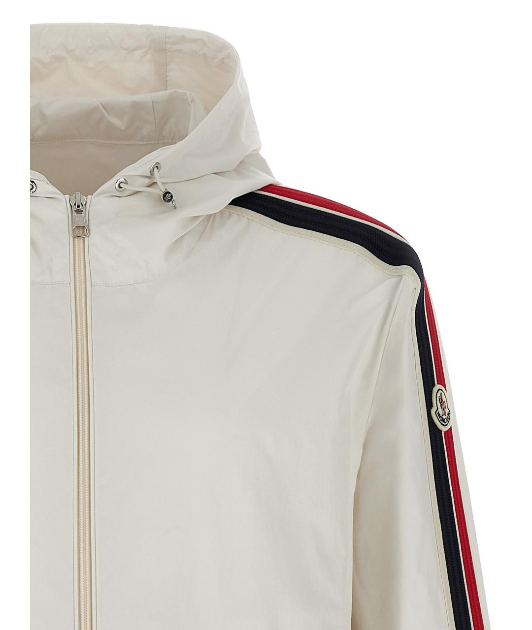 MONCLER Белая полиэстеровая куртка, фото 3