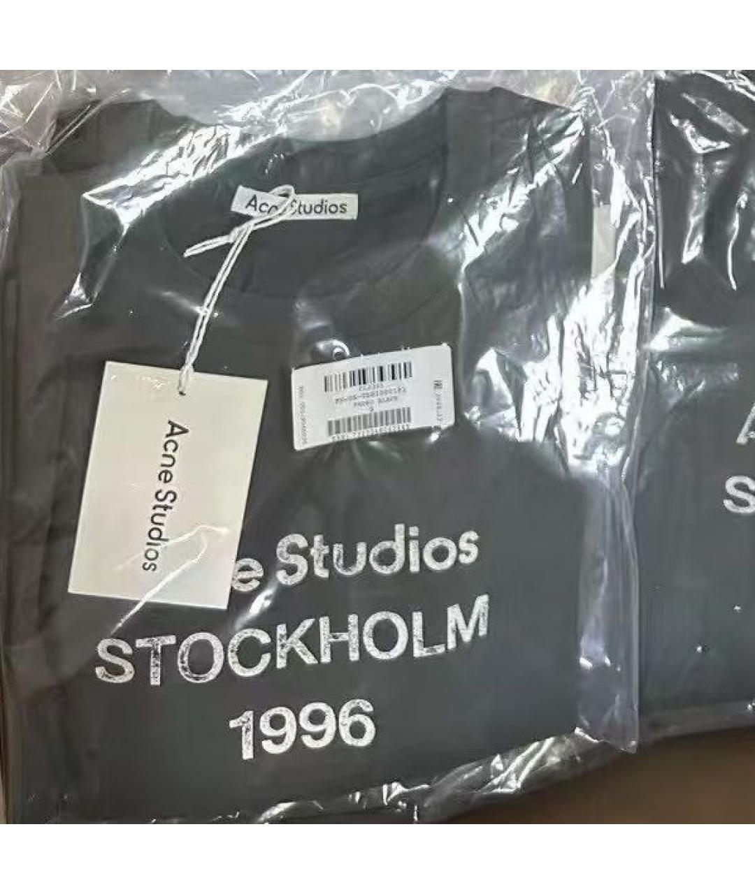 ACNE STUDIOS Черная футболка, фото 4