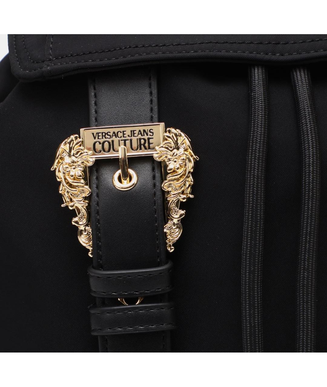 VERSACE JEANS COUTURE Черный тканевый рюкзак, фото 5
