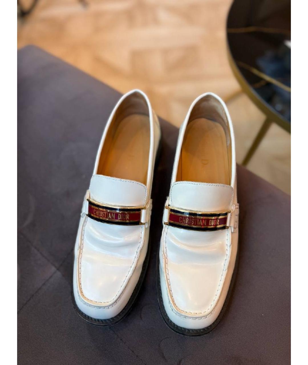 CHRISTIAN DIOR Белые лоферы, фото 2