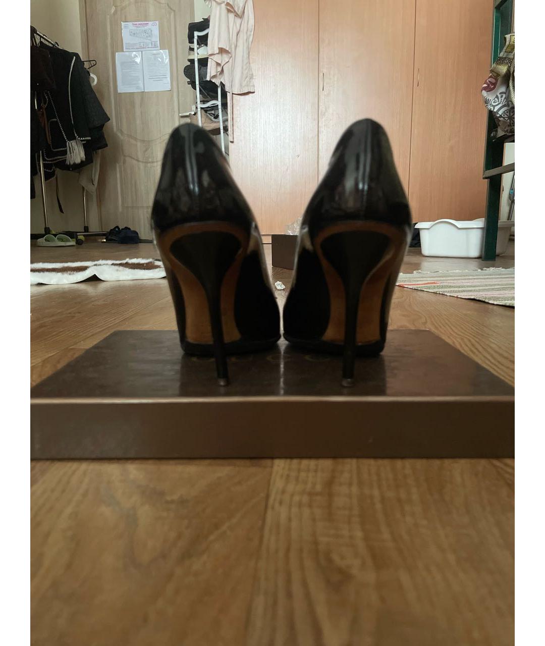 GUCCI Черные туфли из лакированной кожи, фото 4