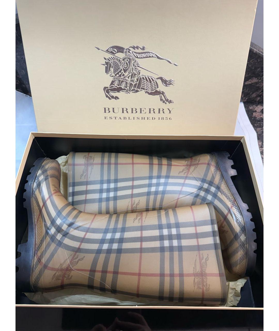 BURBERRY Резиновые сапоги, фото 2