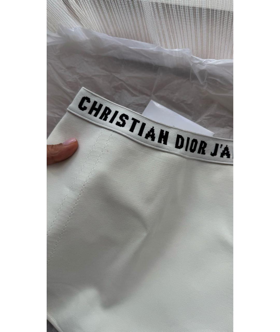 CHRISTIAN DIOR Белые вискозные шорты, фото 4