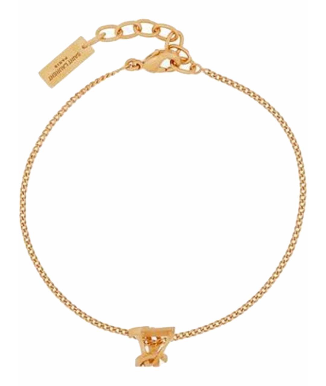 SAINT LAURENT Золотой браслет, фото 1