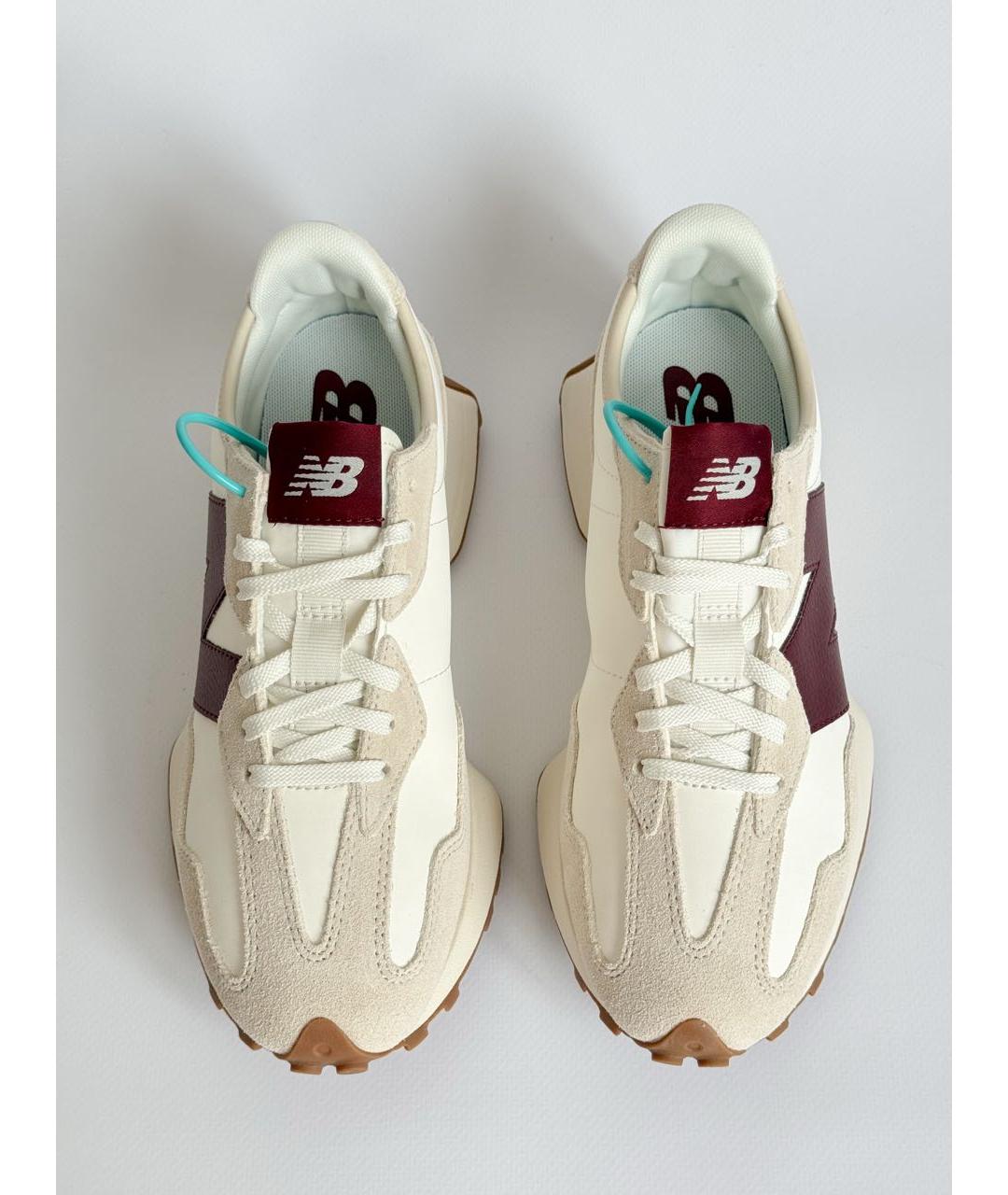 NEW BALANCE Белые замшевые кроссовки, фото 3