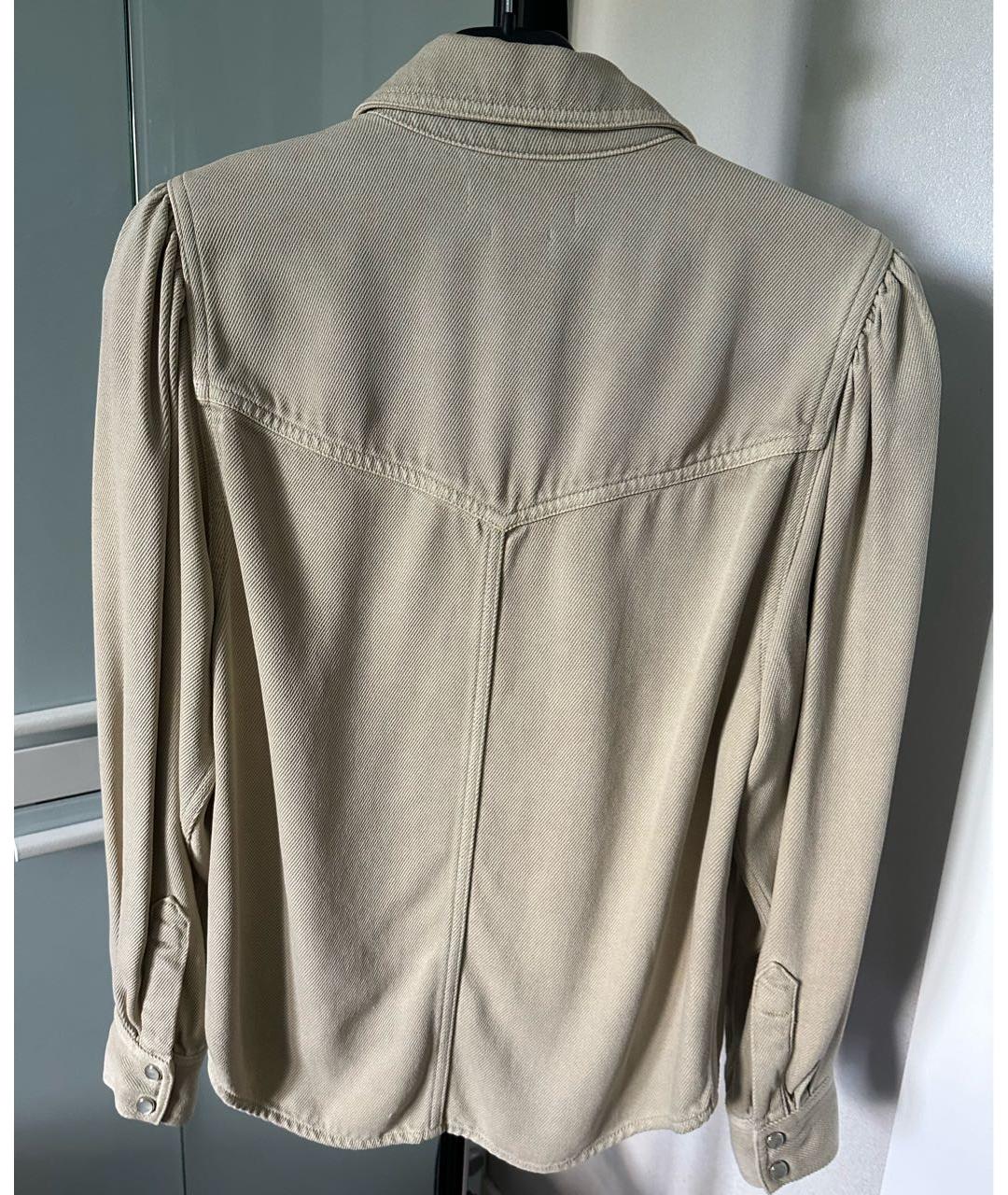 ISABEL MARANT ETOILE Бежевая хлопковая рубашка, фото 2