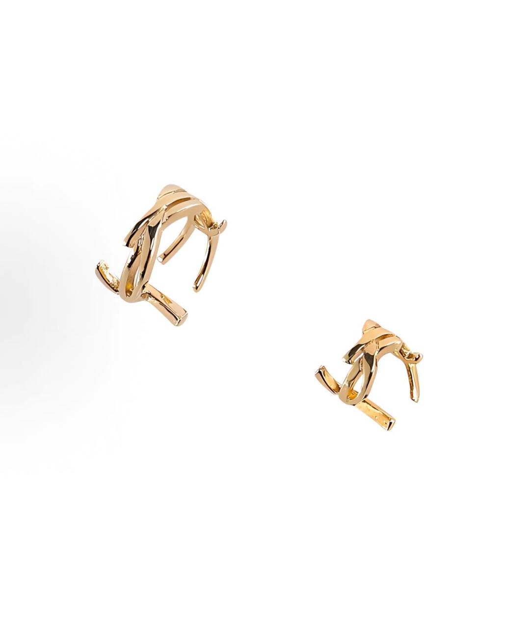 SAINT LAURENT Золотые серьги, фото 5