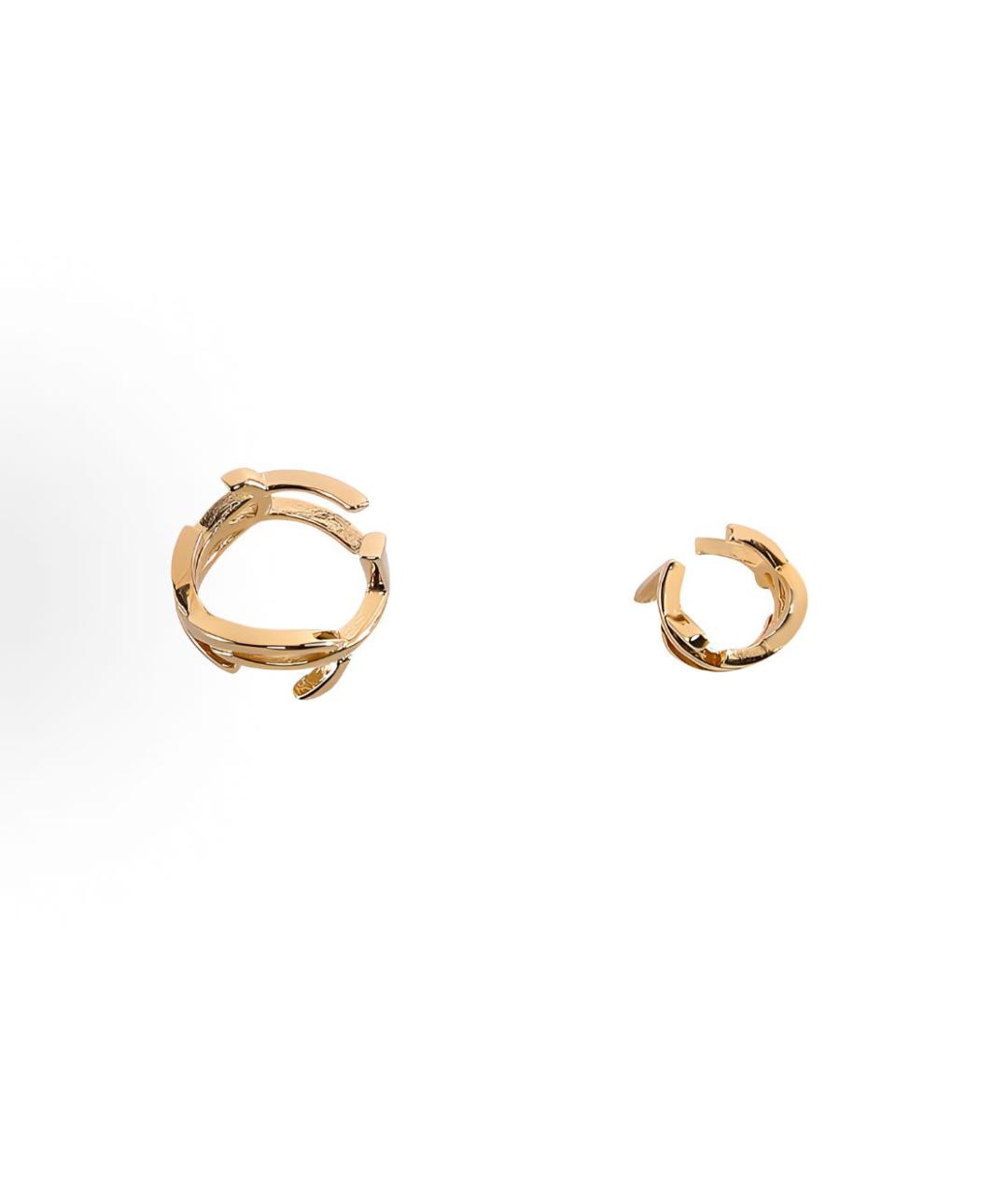 SAINT LAURENT Золотые серьги, фото 3