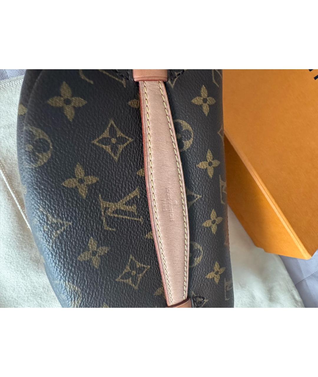 LOUIS VUITTON Коричневая поясная сумка, фото 7