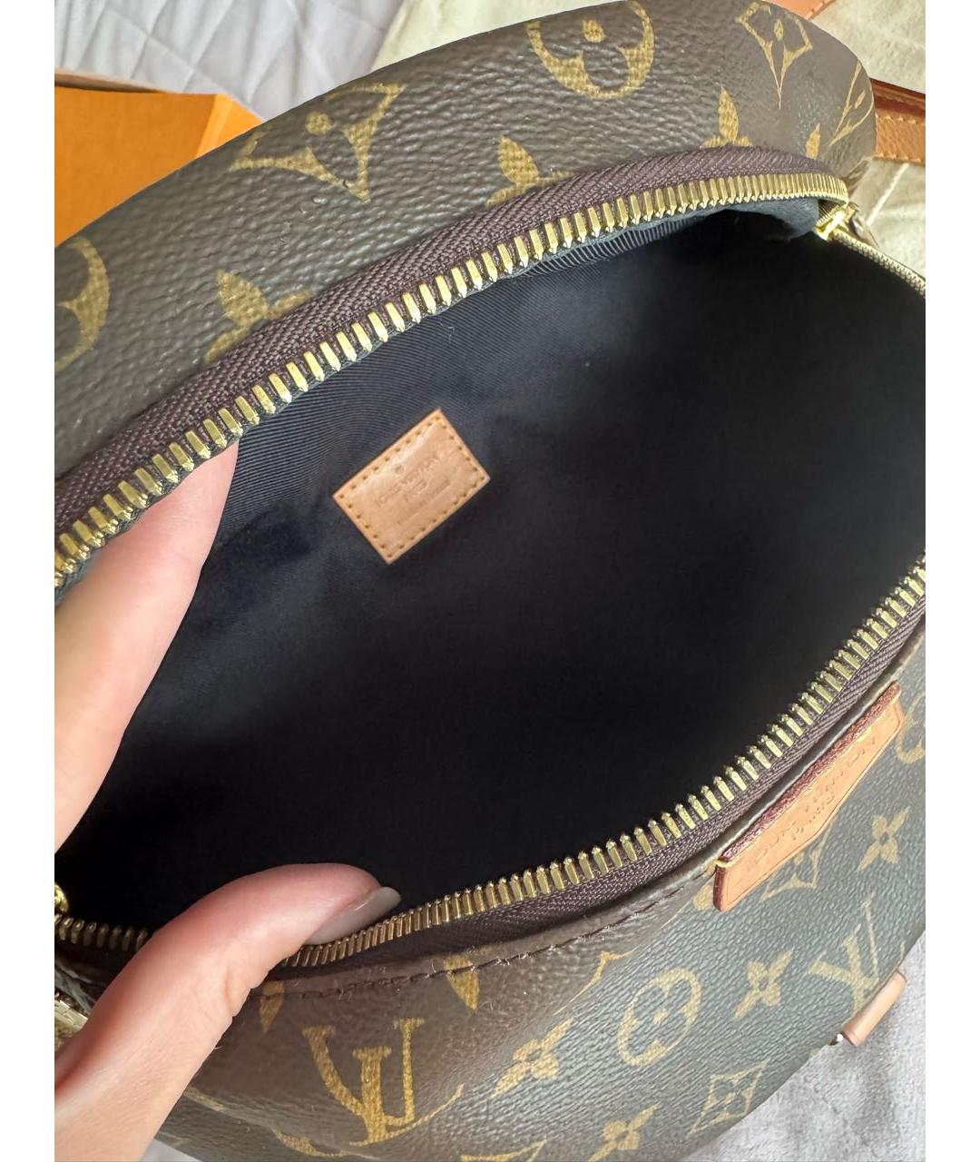 LOUIS VUITTON Коричневая поясная сумка, фото 4