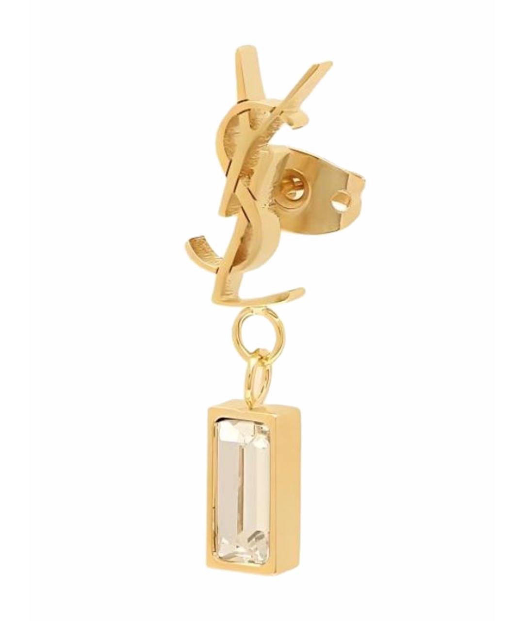 SAINT LAURENT Золотые серьги, фото 1