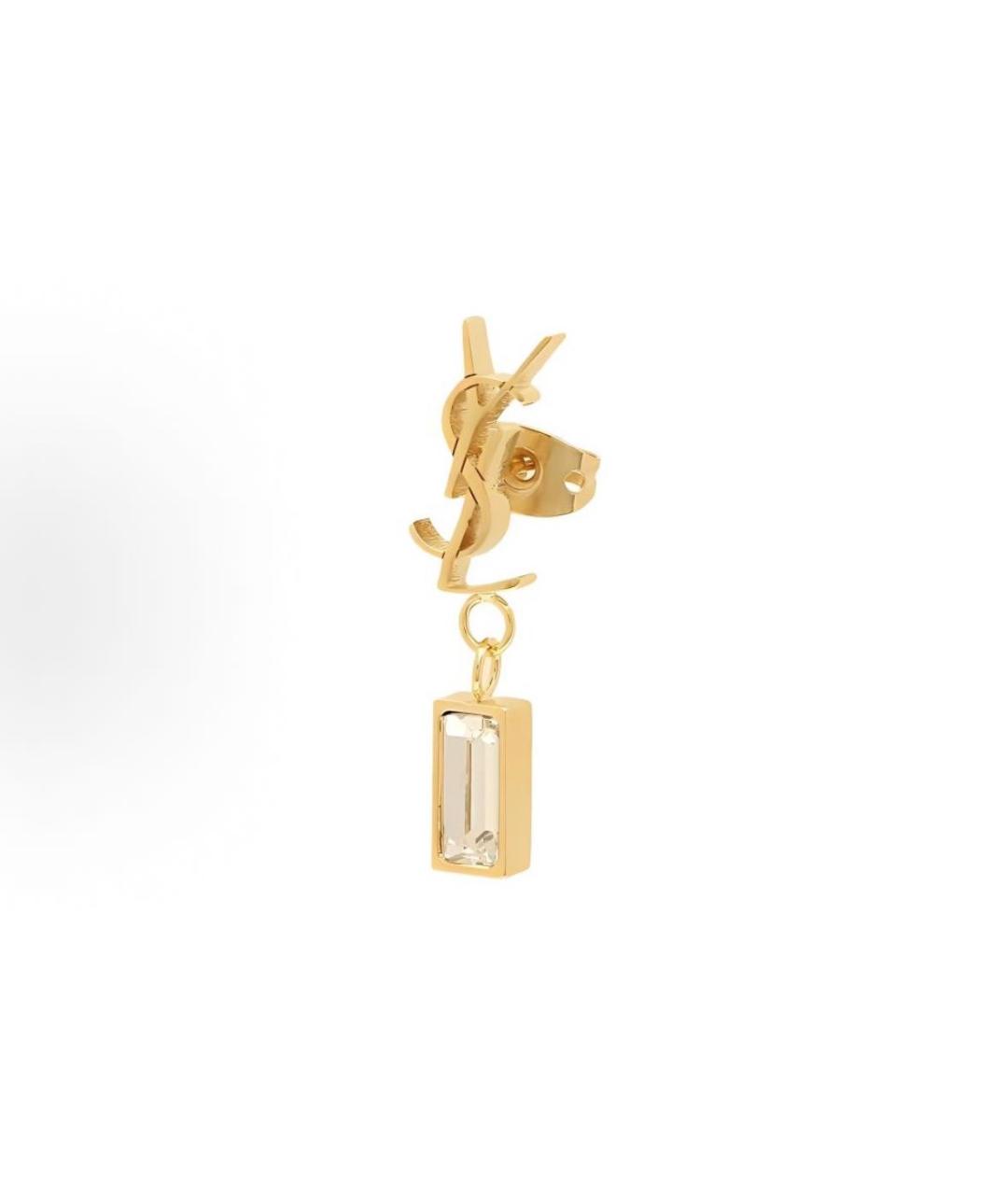 SAINT LAURENT Золотые серьги, фото 3